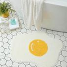 Tapete de banheiro UKELER Soft Cute Egg Shape Bath Mat 75x55cm