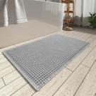 Tapete de banho AMOAMI Waffle Super Absorvente Antiderrapante 45x75cm Cinza
