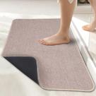 Tapete de banho Bosap Ultra Thin Bege 43x89cm Quick Dry Antiderrapante