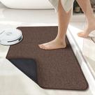 Tapete de banho Bosap Ultra Thin Rubber Bathroom 20x32cm marrom