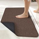Tapete de banho Bosap Ultra Thin Rubber Bathroom 43x68cm marrom Tapete de banho Bosap Ultra Thin Rubber Bathroom 43x68cm marrom