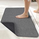 Tapete de banho Bosap Ultra Thin Rubber cinza escuro 60x90cm Tapete de banho Bosap Ultra Thin Rubber cinza escuro 60x90cm