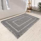 Tapete de banho BULULOM Waffle Antiderrapante Lavável à Máquina Cinza 43x60cm
