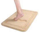 Tapete de banho de espuma viscoelástica ITSOFT Non Slip 60x40cm, marrom chocolate