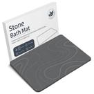 Tapete de banho de pedra Veeloim Diatomaceous Earth Non-Slip Grey