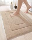 Tapete de banho DEXI, extra macio, absorvente, antiderrapante, 40x60cm, bege