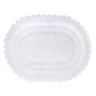 Tapete de banho DII Crochet Collection reversível grande oval branco