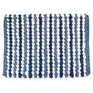 Tapete de banho DII Ultra Soft Chenille Chunky Popcorn 21x34cm azul