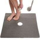 Tapete de banho ENKOSI Loofah Almofadado Antiderrapante PVC Cinza 27x27cm
