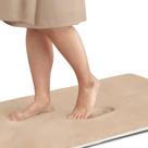 Tapete de banho Genteele Beige Memory Foam 43x61cm antiderrapante