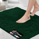 Tapete de banho GORILLA GRIP Soft Absorbent Chenille Hunter Green