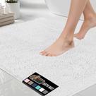 Tapete de banho GORILLA GRIP Thick Soft Absorvente Chenille Branco