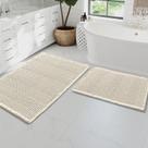 Tapete de banho H.VERSAILTEX Waffle Super Absorbent Ivory 80x50cm