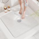 Tapete de banho HITSLAM Loofah Bath 60x60cm PVC branco antiderrapante Tapete de banho HITSLAM Loofah Bath 60x60cm PVC branco antiderrapante