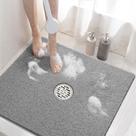 Tapete de banho HITSLAM Square 60x60cm antiderrapante em PVC macio cinza