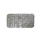 Tapete de banho iDesign Pebblz Suction Antiderrapante 66x34cm cinza