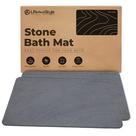 Tapete de banho Life And Style Diatomaceous Earth Grey 60x40cm, pacote com 2