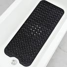 Tapete de banho Linoows Extra Long Antiderrapante 99x41cm Preto Tapete de banho Linoows Extra Long Antiderrapante 99x41cm Preto