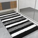 Tapete de banho LOCHAS 60x90cm, antiderrapante, absorvente, lavável, preto Tapete de banho LOCHAS 60x90cm, antiderrapante, absorvente, lavável, preto