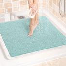 Tapete de banho LuxStep para banheira antiderrapante 60x60cm PVC verde