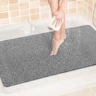 Tapete de banho LuxStep Tapete de banheira antiderrapante 100x60cm PVC cinza