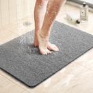 Tapete de banho LuxStep Tapete de banheira antiderrapante 60x40cm PVC cinza