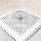 Tapete de banho Mavicen Square Non Slip PVC Loofah 70x70cm