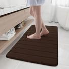 Tapete de banho Memory Foam Buganda 47x60cm marrom