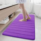 Tapete de banho Memory Foam Buganda roxo 150x60cm antiderrapante