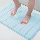 Tapete de banho Memory Foam Buganda Ultra Soft 60x40cm azul claro