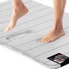 Tapete de banho Memory Foam GORILLA GRIP Soft Absorbent Light Grey