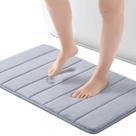 Tapete de banho Memory Foam ROSMARUS 43x61cm Absorvente de Água Cinza
