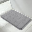 Tapete de banho Memory Foam Yimobra Comfortable 60x43cm cinza