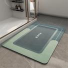 Tapete de banho MontVoo Bathroom Antiderrapante Absorvente Quick Dry Green