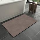 Tapete de banho MontVoo Rubber Back, antiderrapante, Quick Dry Brown