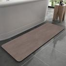Tapete de banho MontVoo Rubber Back, antiderrapante, Quick Dry Brown Tapete de banho MontVoo Rubber Back, antiderrapante, Quick Dry Brown