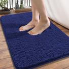 Tapete de banho OLANLY Chenille Extra Macio Absorvente 34x21cm Navy Tapete de banho OLANLY Chenille Extra Macio Absorvente 34x21cm Navy