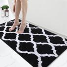 Tapete de banho OLANLY Tapetes de banheiro de microfibra macia 120x60cm pretos