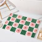 Tapete de banho ORTIGIA Cute Green Checkered Rosa Floral 50x80cm