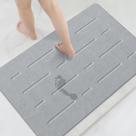 Tapete de banho OTHWAY Large Stone 80x50cm Diatomaceous Earth Light Grey