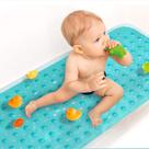 Tapete de banho para bebês Sheepping, antiderrapante, extra longo, 100x40cm, verde