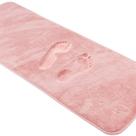 Tapete de banho Runner PAGGED Pink Memory Foam Microfiber 40x120cm Tapete de banho Runner PAGGED Pink Memory Foam Microfiber 40x120cm