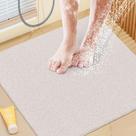 Tapete de banho SoftDuo antiderrapante 60x60cm PVC Loofah Bath branco