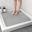 Tapete de banho tchdio antiderrapante confortável 60x60cm cinza claro