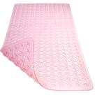 Tapete de banho TEESHLY para banheira e chuveiro antiderrapante 90x40cm rosa transparente