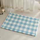 Tapete de banho TYUU Waffle antiderrapante lavável absorvente 30x50cm azul