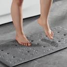 Tapete de banho Webos Soft Safety Foam para banheira 43x91cm cinza escuro Tapete de banho Webos Soft Safety Foam para banheira 43x91cm cinza escuro