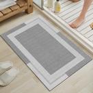 Tapete de banho YDKGL Ultra Thin Quick Dry Antiderrapante Borracha Cinza 40x60cm