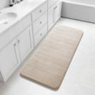 Tapete de banho Yimobra Bathroom Runner Memory Foam 140x60cm Bege