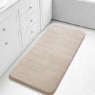 Tapete de banho Yimobra Long 44x24cm Super Soft Memory Foam Beige